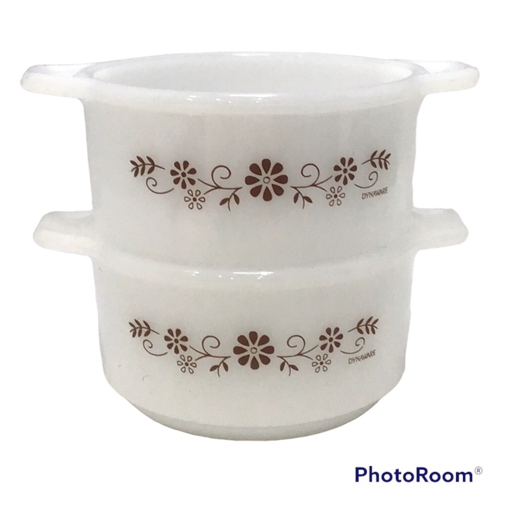💚 Pair of Vintage Pyrorey Dynaware Mini Casserole Dishes